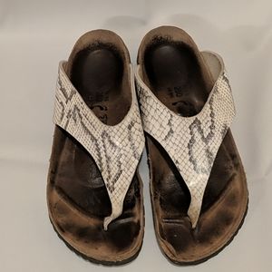 Birkenstock Snakeskin Print Sandals Women's